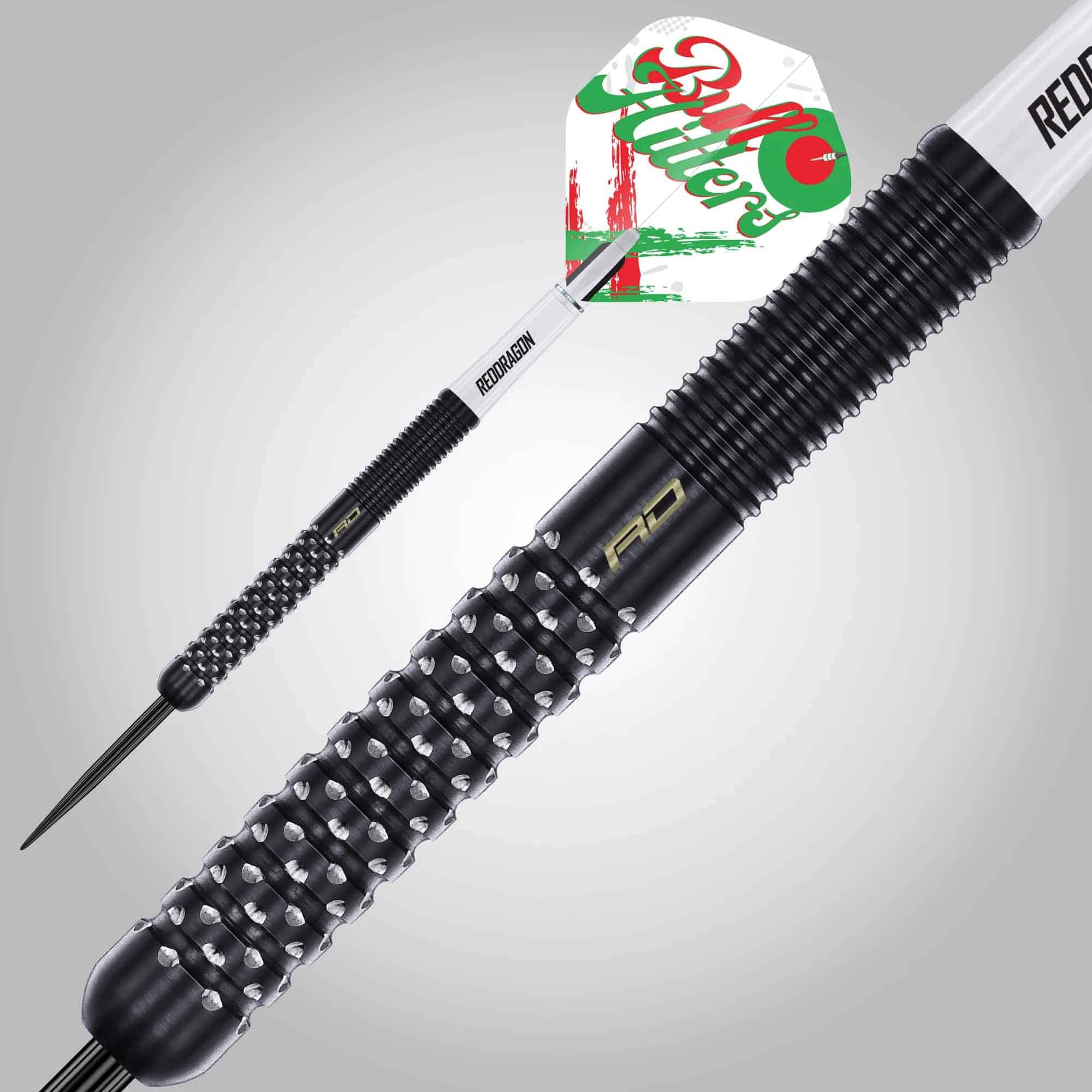 Red Dragon Bull Hitters v1 90% Tungsten Dart Set - 23g - Black Dog